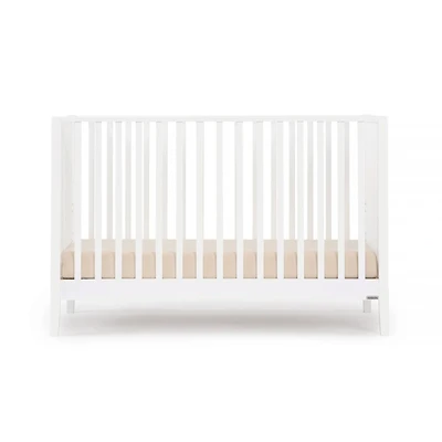 Lala 3-In-1 Convertible Crib - White