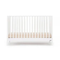 Lala 3-In-1 Convertible Crib - White