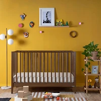 Lala 3-In-1 Convertible Crib - Walnut