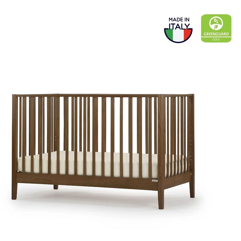 Lala 3-In-1 Convertible Crib - Walnut
