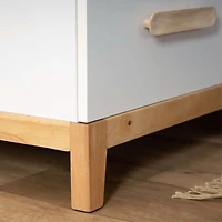LaLa Big 6-drawer Dresser - White/Natural