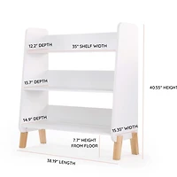 Bibliothèque Muse - Blanc/Naturel