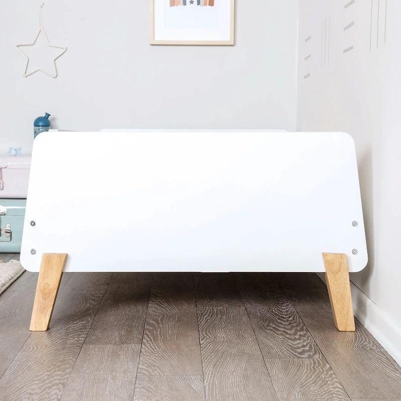 Muse Toddler Bed - White/Natural