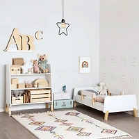 Muse Toddler Bed - White/Natural