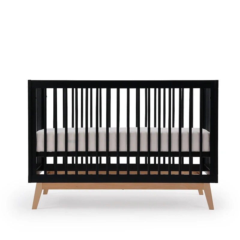 Soho 3-in-1 Convertible Crib - Black / Natural