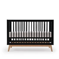 Soho 3-in-1 Convertible Crib - Black / Natural