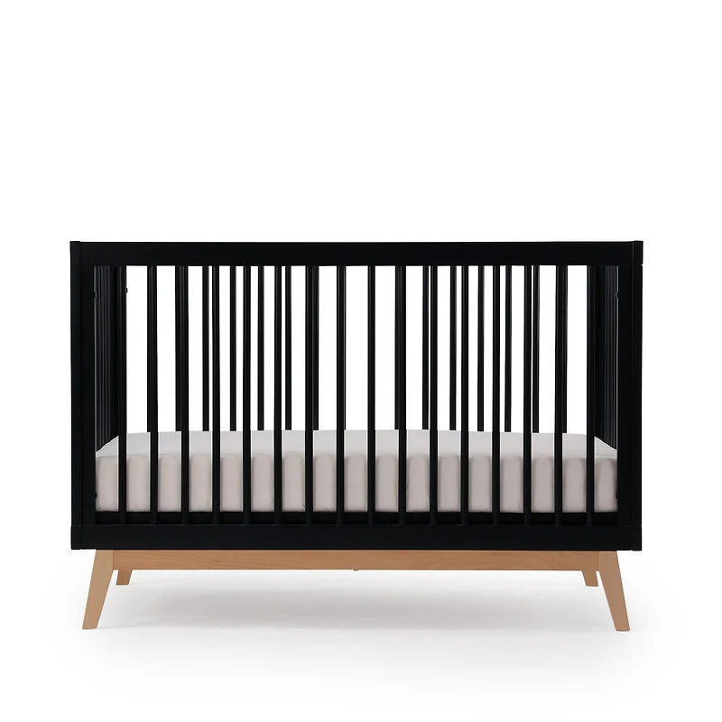 Soho 3-in-1 Convertible Crib - Black / Natural