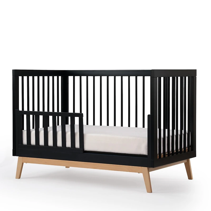 Soho 3-in-1 Convertible Crib - Black / Natural