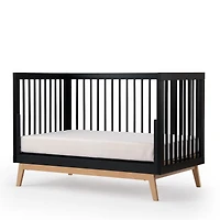 Soho 3-in-1 Convertible Crib - Black / Natural