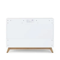 Soho 5-Drawer Dresser - White / Walnut