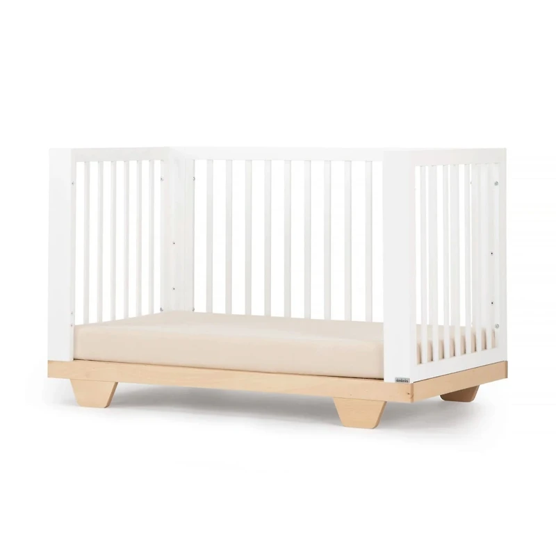 Spirit 8-In-1 Convertible Crib - White/Natural
