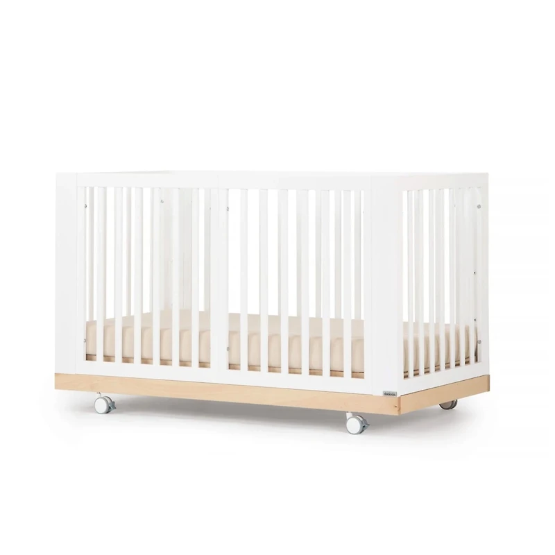 Spirit 8-In-1 Convertible Crib - White/Natural