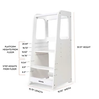 Toddler Tower - White