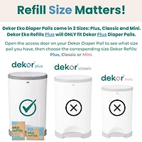 Recharges pour Poubelle à Couches Dekor Eko Plus | Paquet de 2