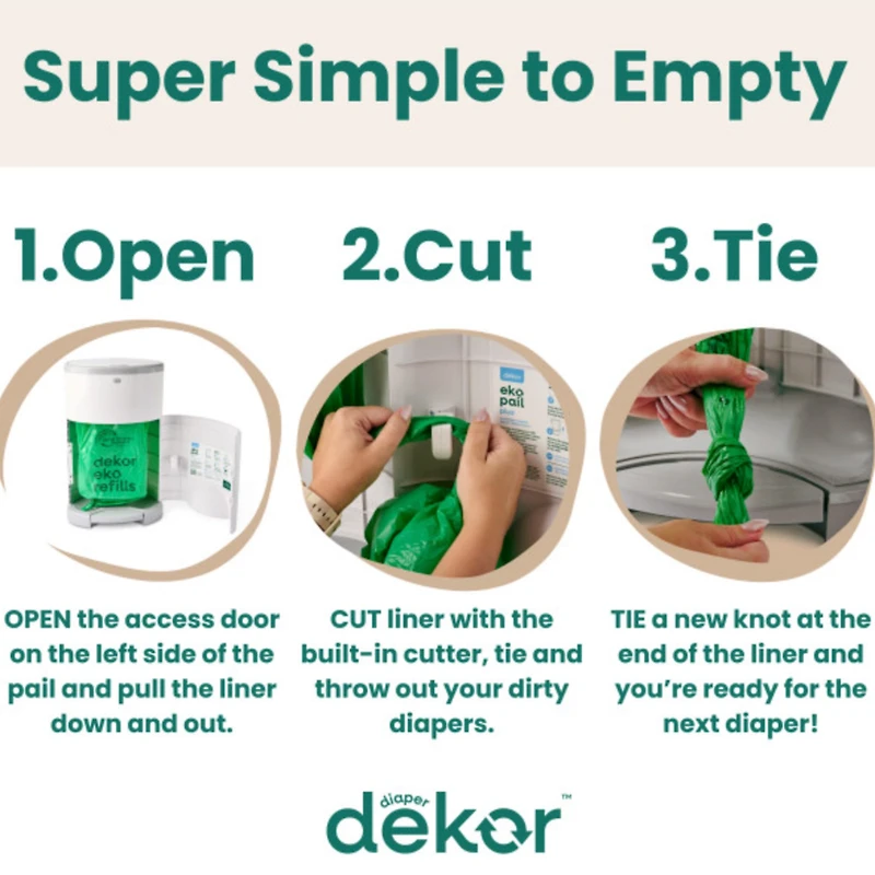 Recharges pour Poubelle à Couches Dekor Eko Plus | Paquet de 2