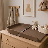 Matelas à Langer Deluxe en Mousse - Café Latte