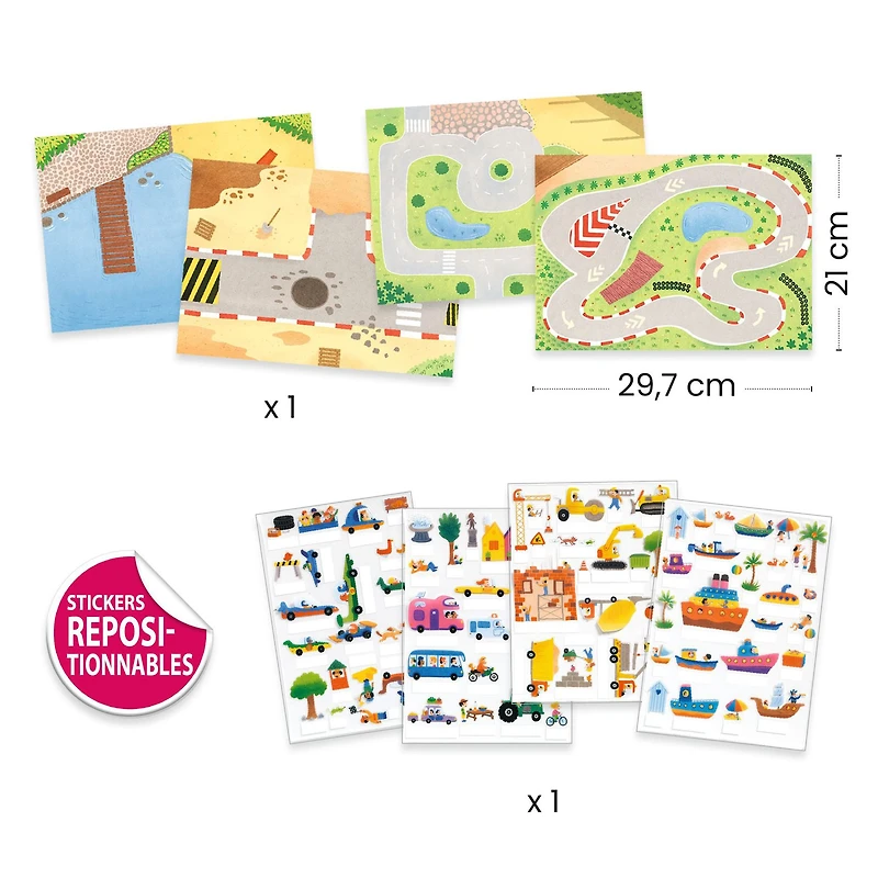  Stickers Lift-up - Vehicles