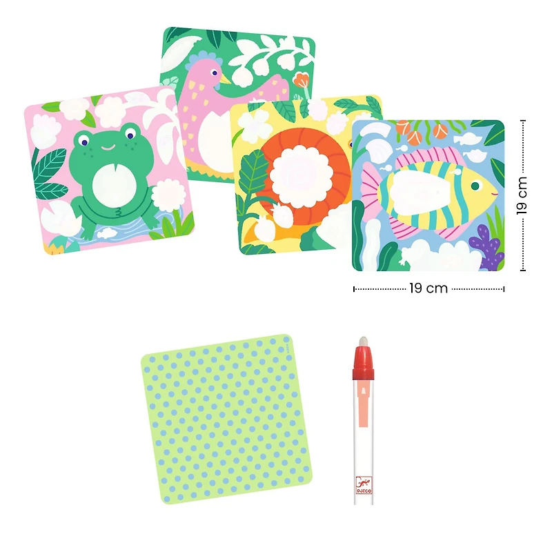 Magic Colouring - Peekaboo! Garden Baby Animals 