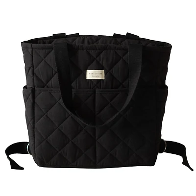 Convertible Quilted Backpack