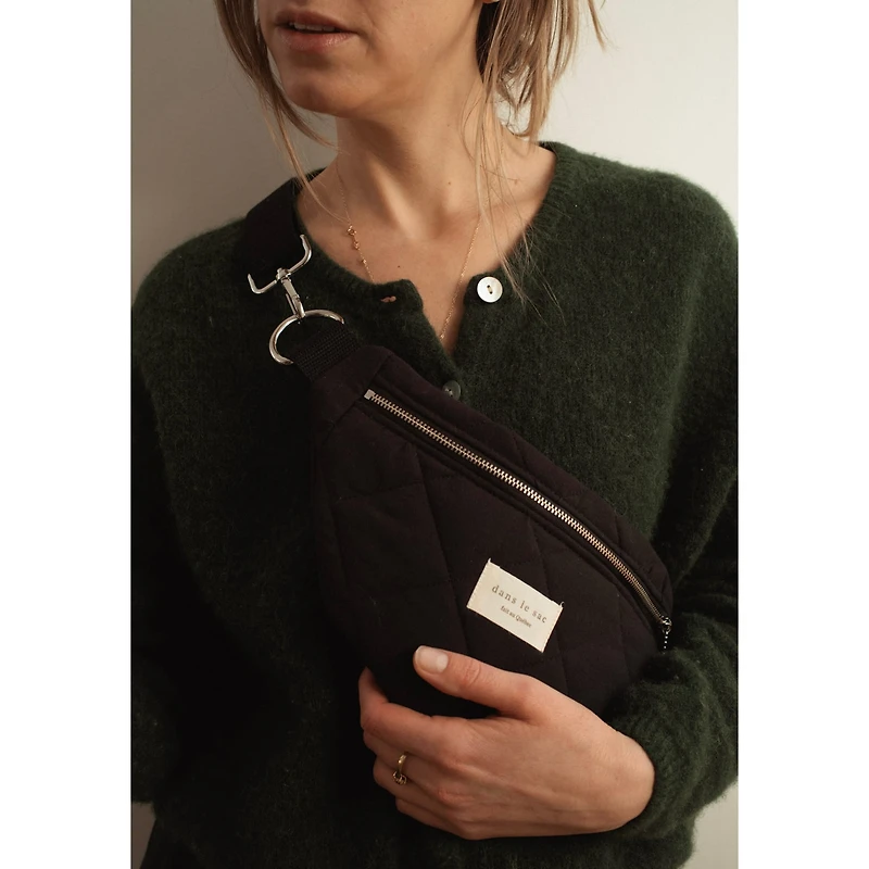 Sac Banane Matelassé - Noir / Noir