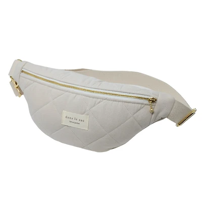 Quilted Waist Bag - Cream