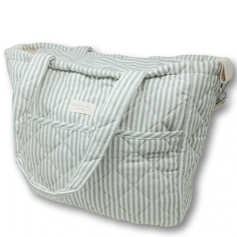 Sac À Couches - Rayé Sauge