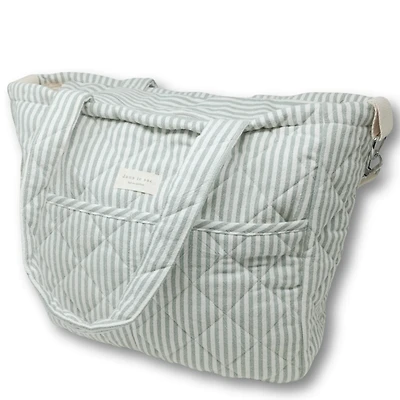 Sac À Couches - Rayé Sauge
