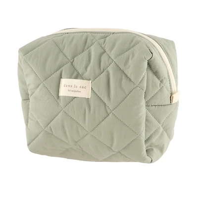 Large Quilted Pouch- Mint