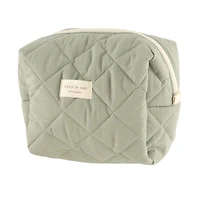 Large Quilted Pouch- Mint