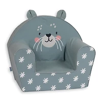 Armchair with Ears - Kitten Blue