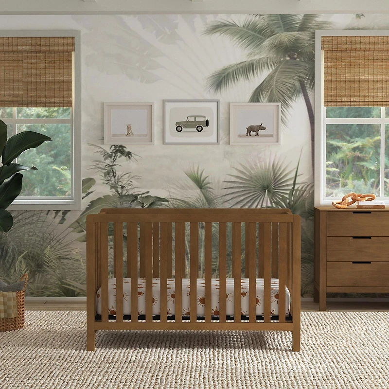 Colby 4-in-1 Convertible Crib - Walnut