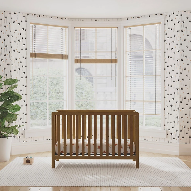 Colby 4-in-1 Convertible Crib - Walnut