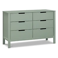Colby 6-Drawer Double Dresser - Light Sage