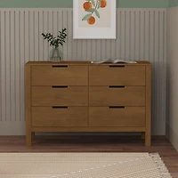 Commode 6 Tiroirs Colby - Noyer