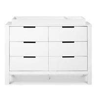 Colby 6-Drawer Double Dresser - White