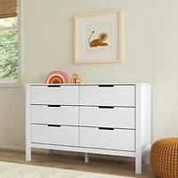 Colby 6-Drawer Double Dresser - White