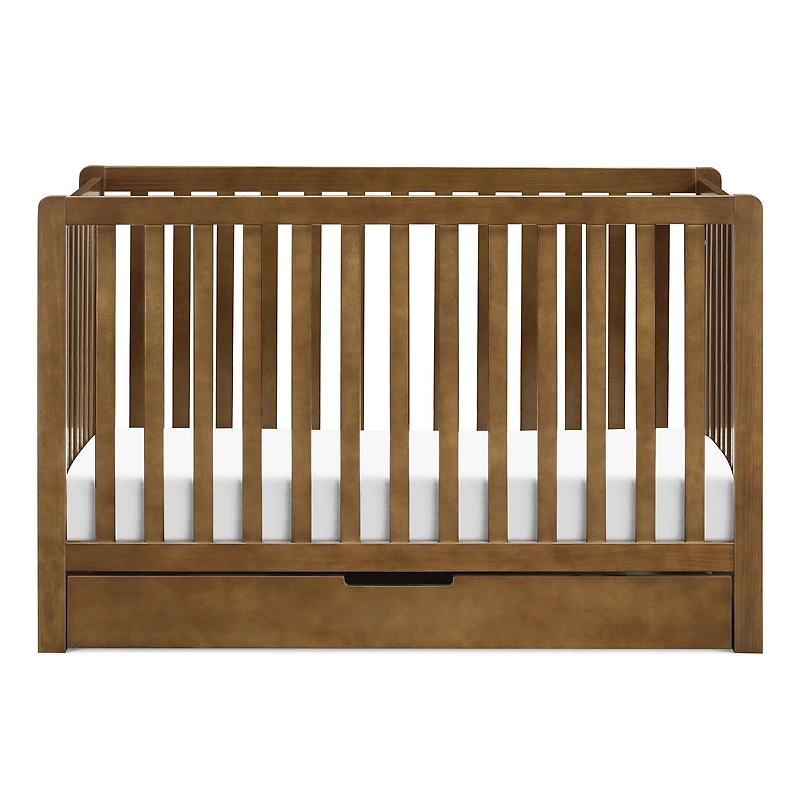 Couchette Convertible 4-en-1 Colby avec Tiroir Gigogne - Noyer