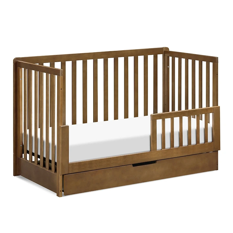 Couchette Convertible 4-en-1 Colby avec Tiroir Gigogne - Noyer