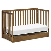 Couchette Convertible 4-en-1 Colby avec Tiroir Gigogne - Noyer
