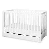 Colby 4-in-1 Convertible Crib with Trundle Drawer - White