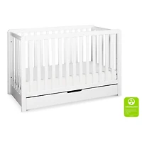 Colby 4-in-1 Convertible Crib with Trundle Drawer - White