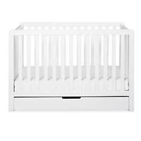 Colby 4-in-1 Convertible Crib with Trundle Drawer - White