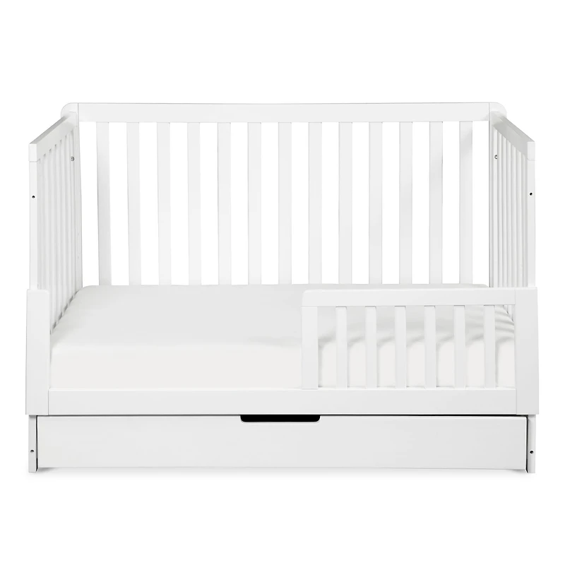 Colby 4-in-1 Convertible Crib with Trundle Drawer - White