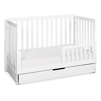 Colby 4-in-1 Convertible Crib with Trundle Drawer - White