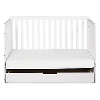 Colby 4-in-1 Convertible Crib with Trundle Drawer - White
