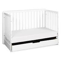 Colby 4-in-1 Convertible Crib with Trundle Drawer - White