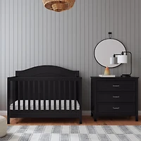 Charlie 4-in-1 Convertible Crib - Ebene