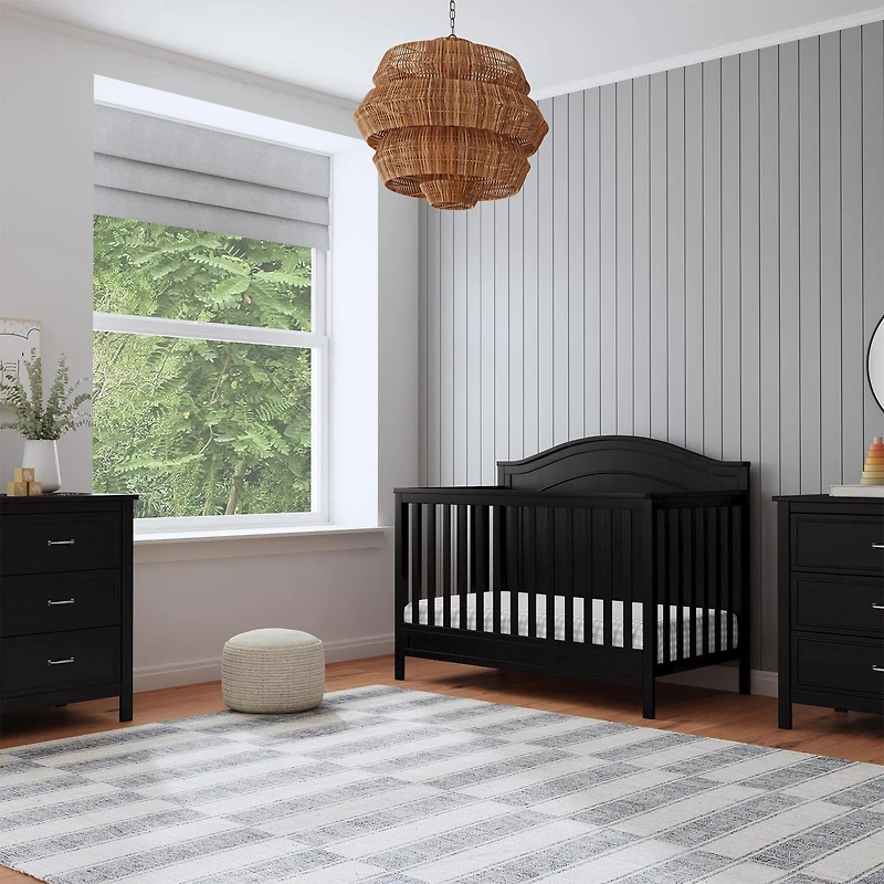 Charlie 4-in-1 Convertible Crib - Ebene