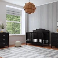 Charlie 4-in-1 Convertible Crib - Ebene