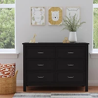 Charlie 6-Drawer Double Dresser - Ebony